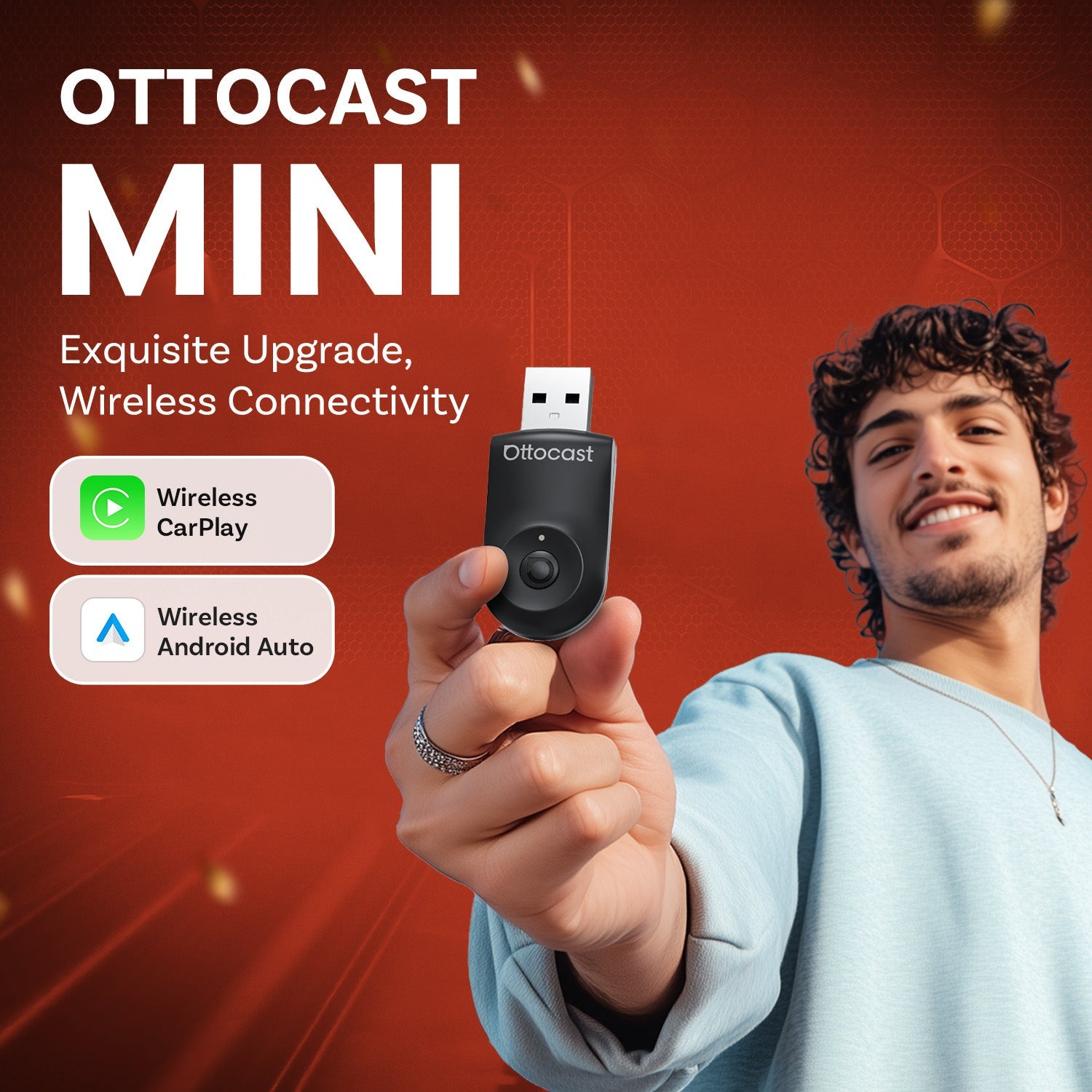 Today Special Offer🎉Mini Wireless CarPlay/Android Auto Adapter