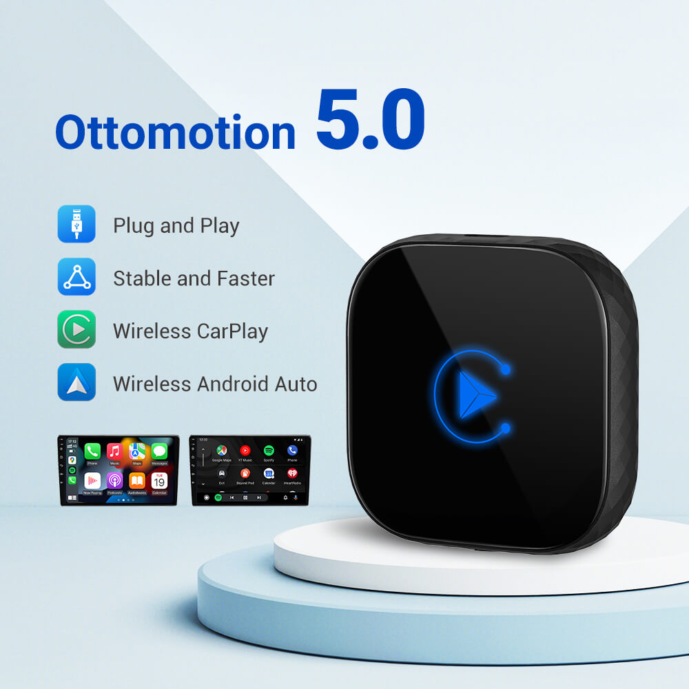 🔥6-Hour Flash Sale—Don't Miss Out! OTTOMOTION Wireless CarPlay / Android Auto Wireless 2 in 1 Adapter