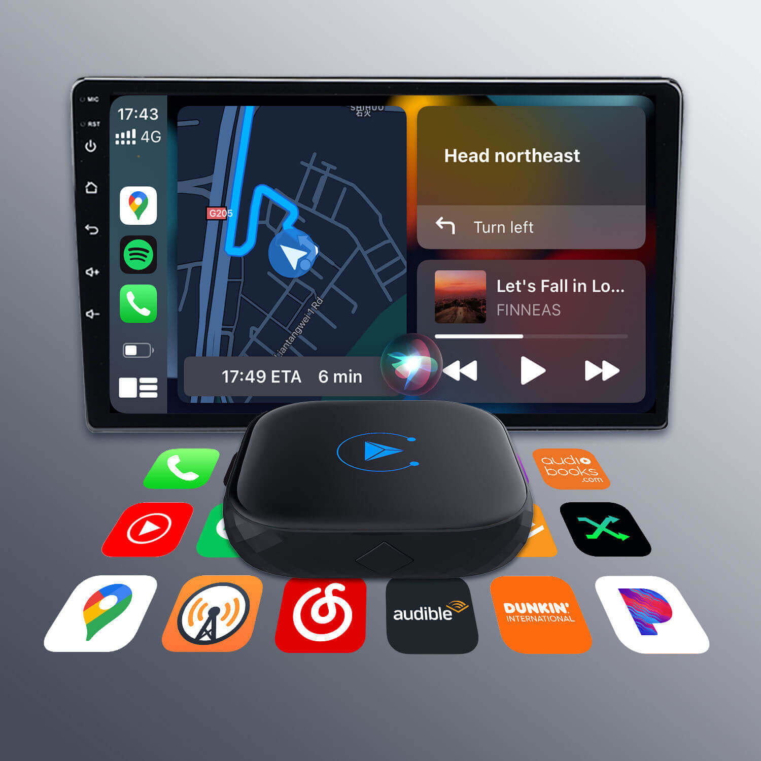 🔥6-Hour Flash Sale—Don't Miss Out! OTTOMOTION Wireless CarPlay / Android Auto Wireless 2 in 1 Adapter
