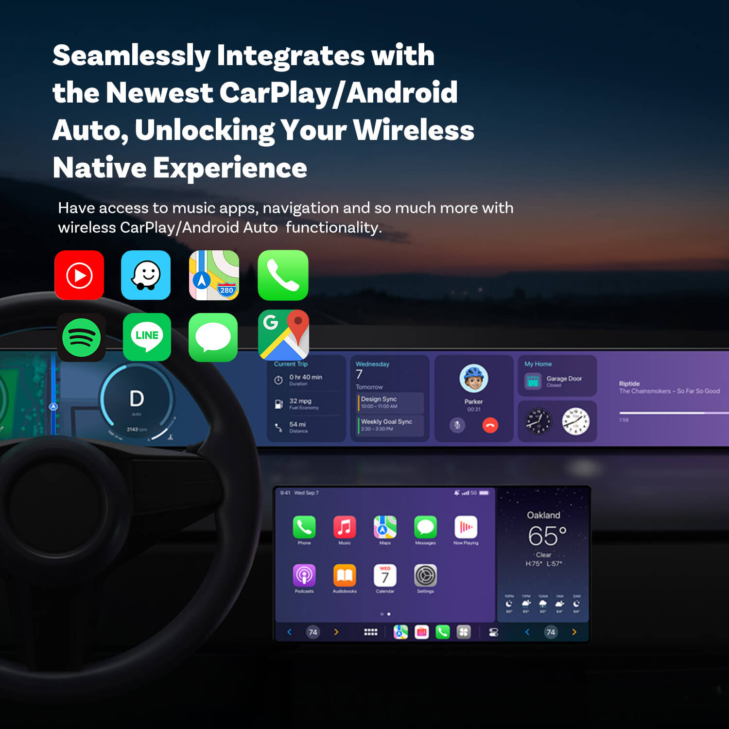 Today Special Offer🎉Mini Wireless CarPlay/Android Auto Adapter