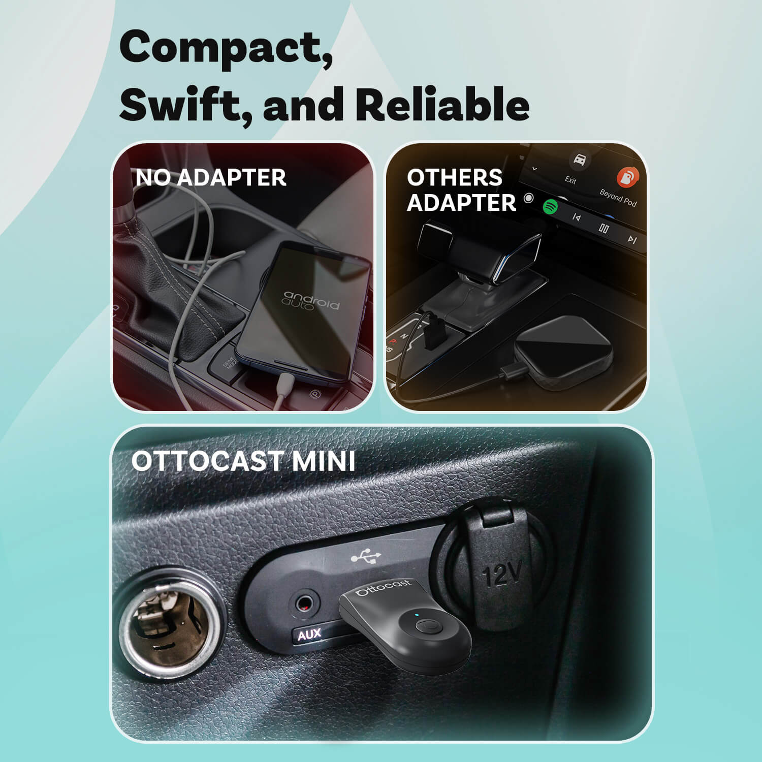 Today Special Offer🎉Mini Wireless CarPlay/Android Auto Adapter