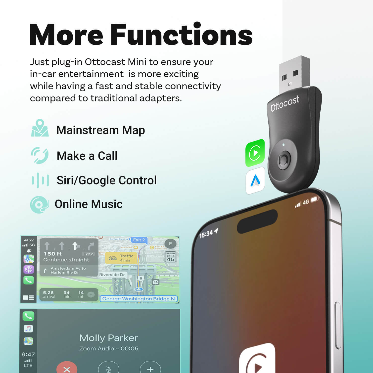 Today Special Offer🎉Mini Wireless CarPlay/Android Auto Adapter